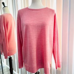 Pink soft comfortable pullover sweater made by Sweet Romeo. Looks like new.